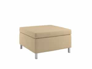 Rally Fully Uph Ottoman with Square Metal Feet Durable Living Room, Rally Ottoman