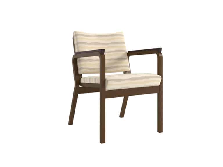 Three Quarter view of Link Arm Chair