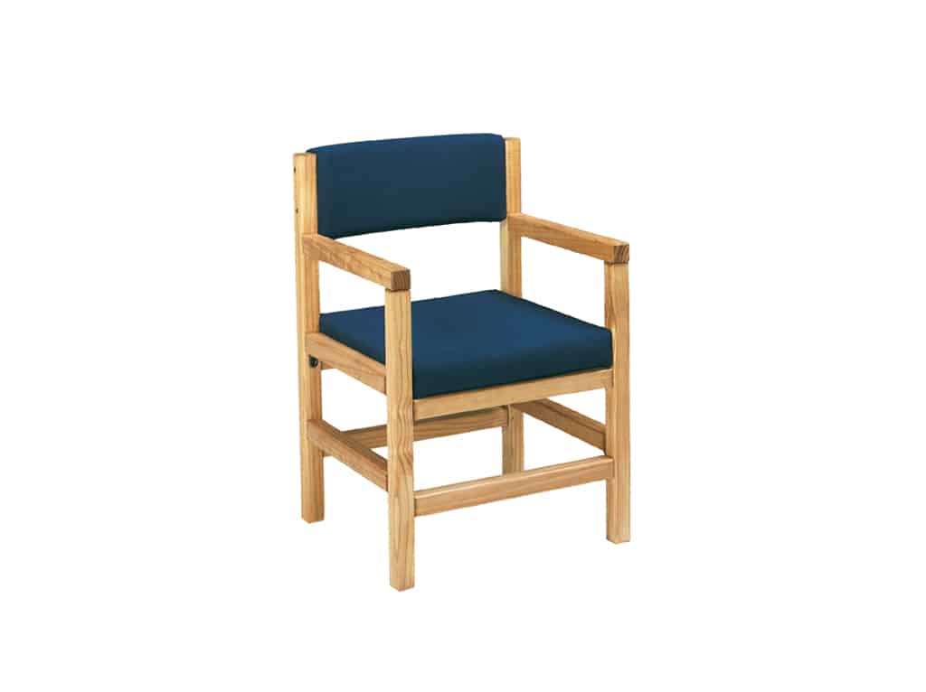 Three Quarter view of Classic Arm Chair with Uph Seat and Back