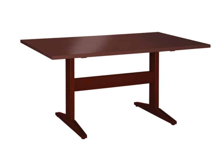 Three Quarter view of Medium Keaton Trestle Table