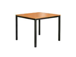 Rowan Dining Table, Black base and Huntington Maple top Rowan Dining Table