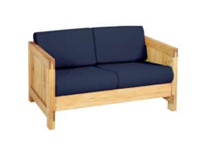 Classic Loveseat, Honey Lacquer finish Three Quarter view of Classic Loveseat