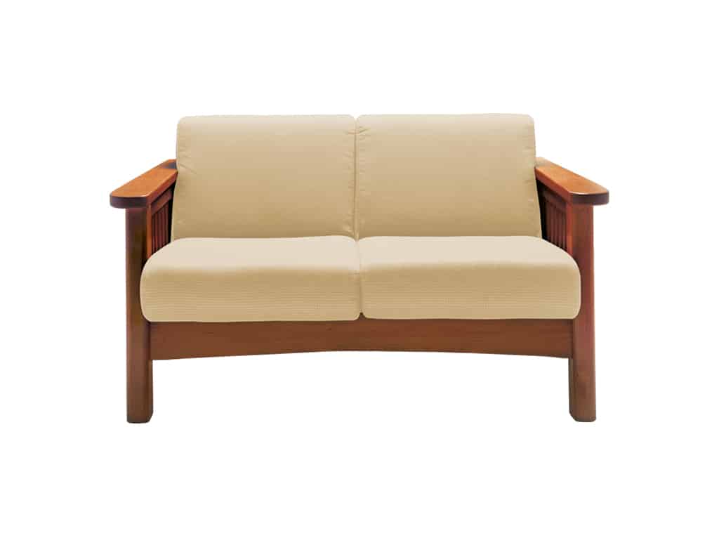 Front view of Mission Loveseat