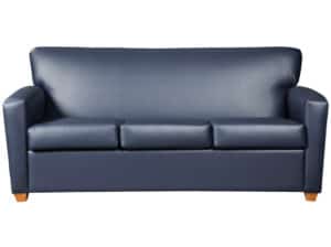 Rio Sofa, Durango Sapphire upholstery Front view of Rio Sofa