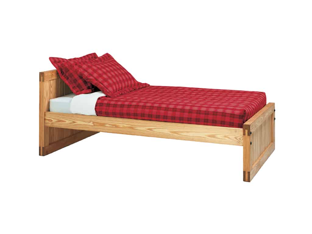 Three Quarter view of Classic Twin Bed