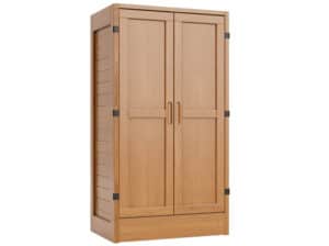 Three Quarter view Classic Wardrobe with Doors Closed