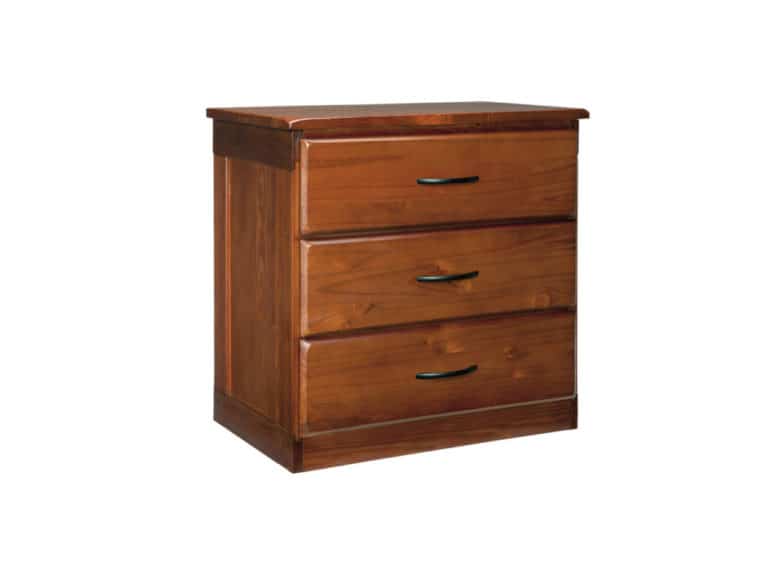 Three Quarter view of Legacy 3 Drawer Chest