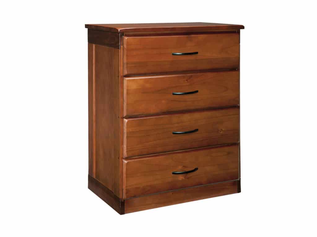 Three Quarter view of Legacy 4 Drawer Chest