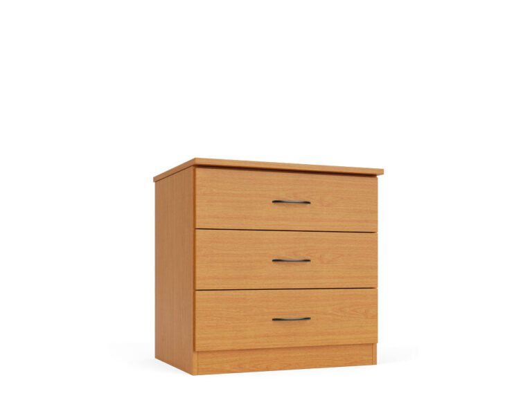 3-Drawer Laminate Chest for use in Fire Stations, Shelters, and Supportive Housing Facilities