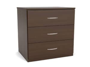 Merit 3-Drawer Chest 3-Drawer Laminate Chest for use in IDD Facilities, Group Homes, and Shelters