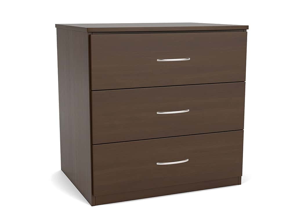 3-Drawer Laminate Chest for use in IDD Facilities, Group Homes, and Shelters