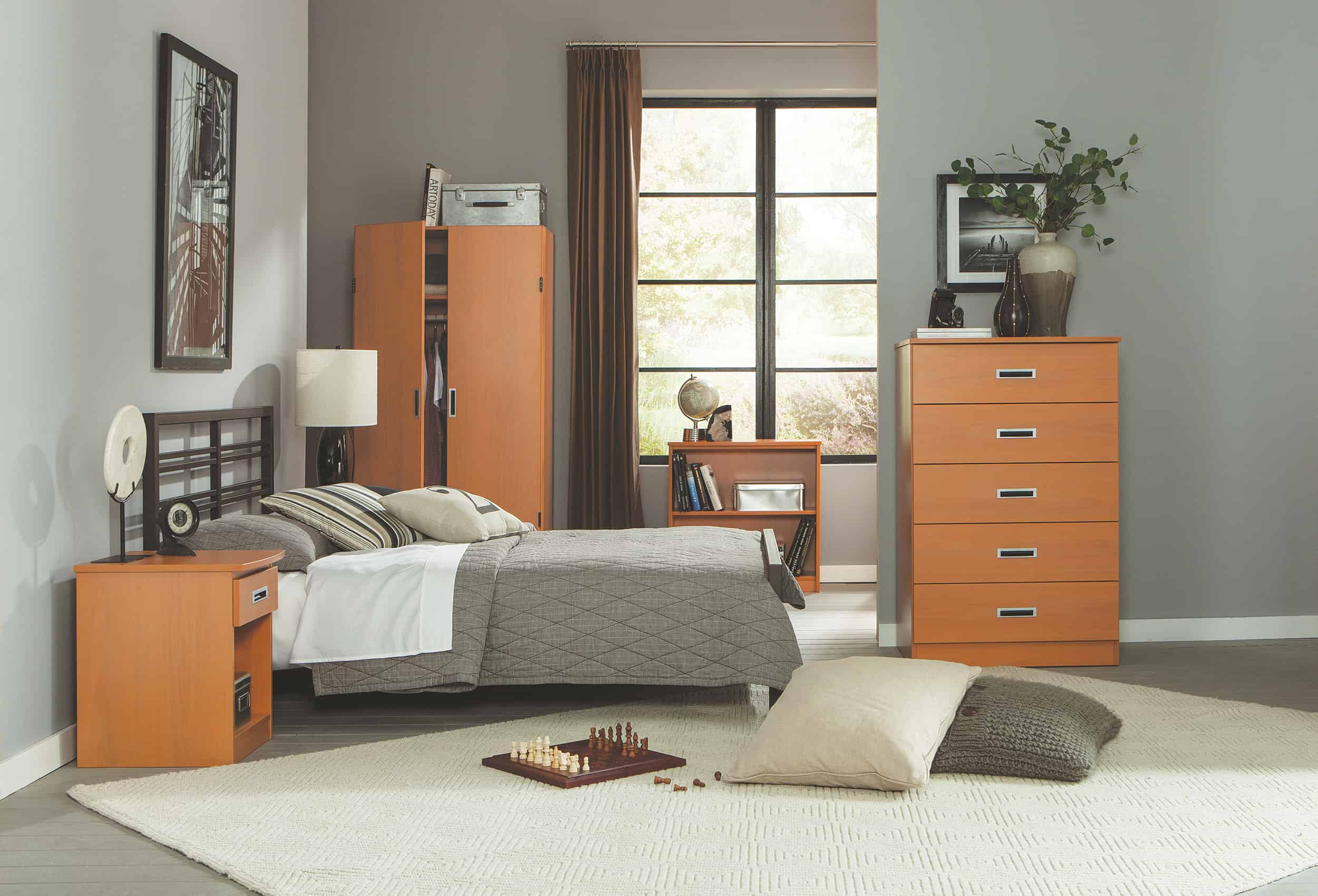 Merit Bedroom Mason Bed and Merit Casegoods