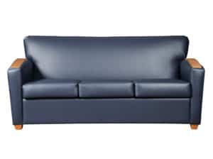 Rio Sofa with armcaps, Durango Sapphire upholstery Rio sofa with with arm caps