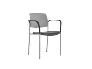 Upland Arm Chair Three Quarter view Upland Arm Chair with Poly Seat and Plastic Back