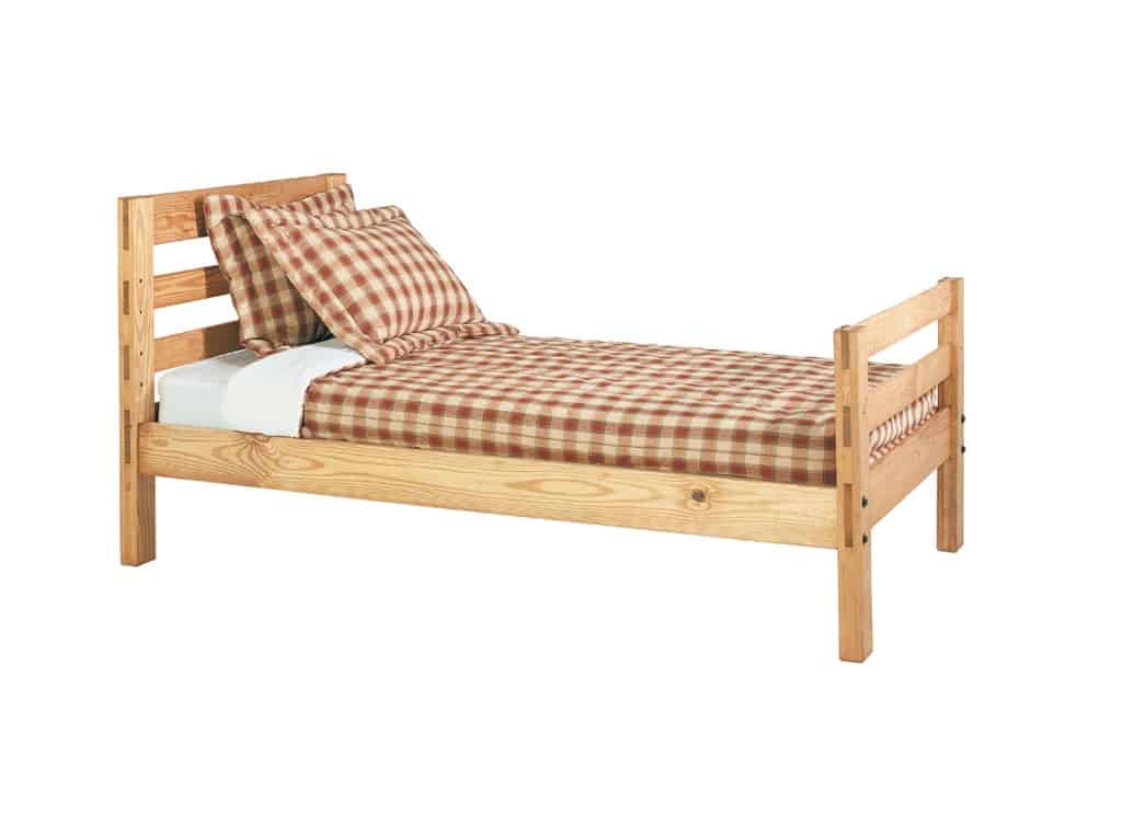 Twin Ladder End XL Bed with Headboard and Footboard