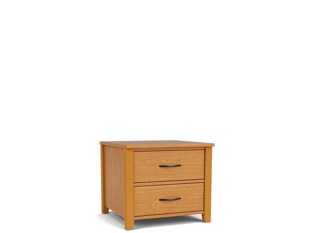 Bedroom Contract Furniture 2-Drawer Laminate and Wood Chest