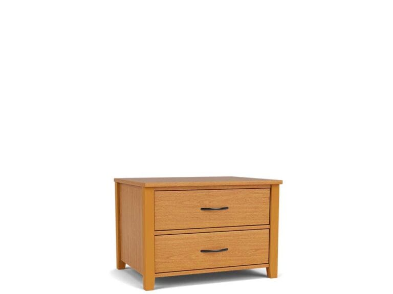 Durable Bedroom Furniture Laminate and Wood 2-Drawer Dresser