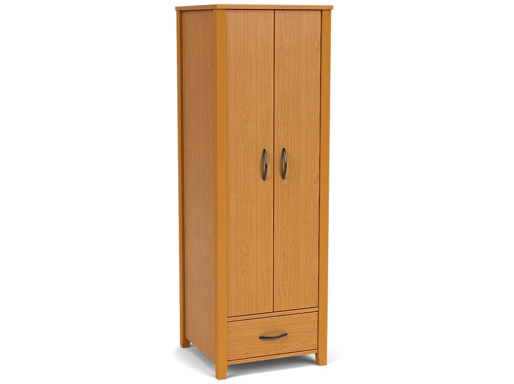 Durable Bedroom Furniture Laminate Wardrobe with 1-Drawer