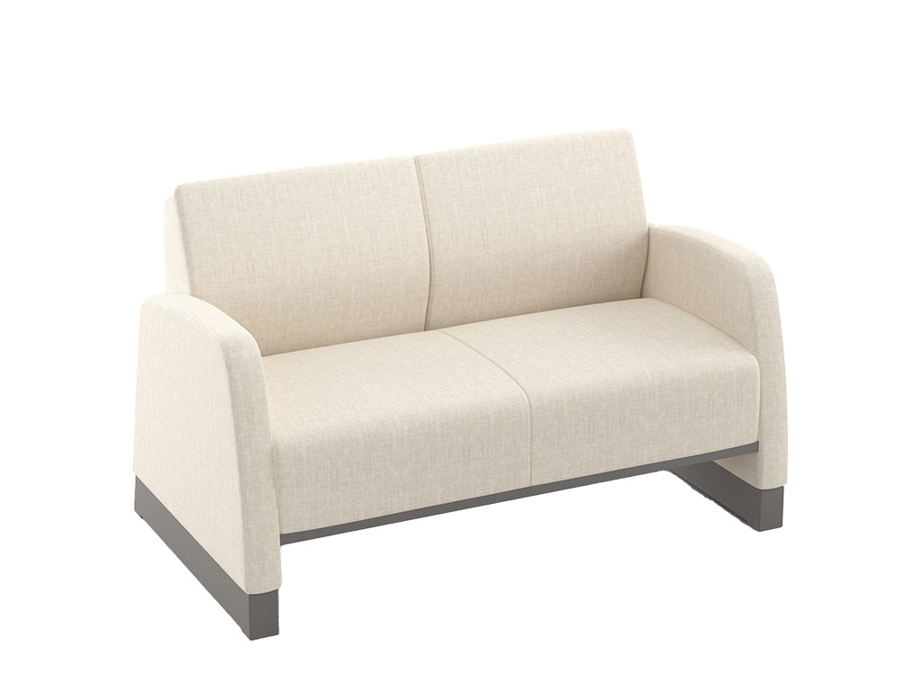 Tailor Heavy Duty Two Seat Behavioral Health Lounge Furniture with roto-molded feet