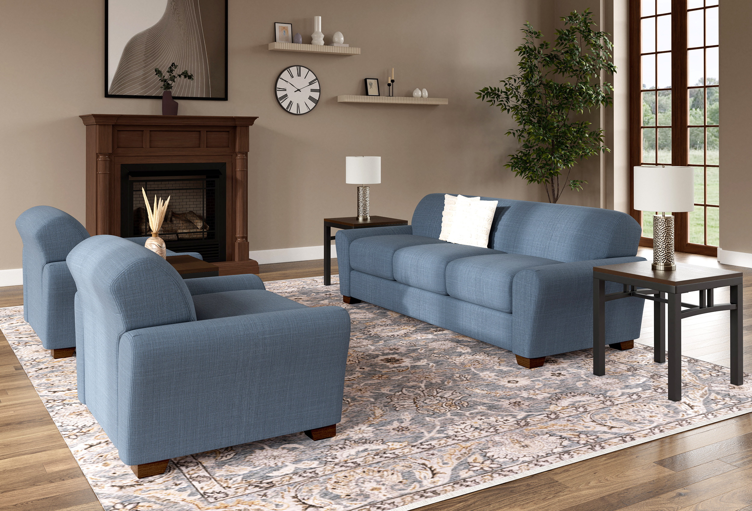 Living Room in Group Home with Sofa and Chairs