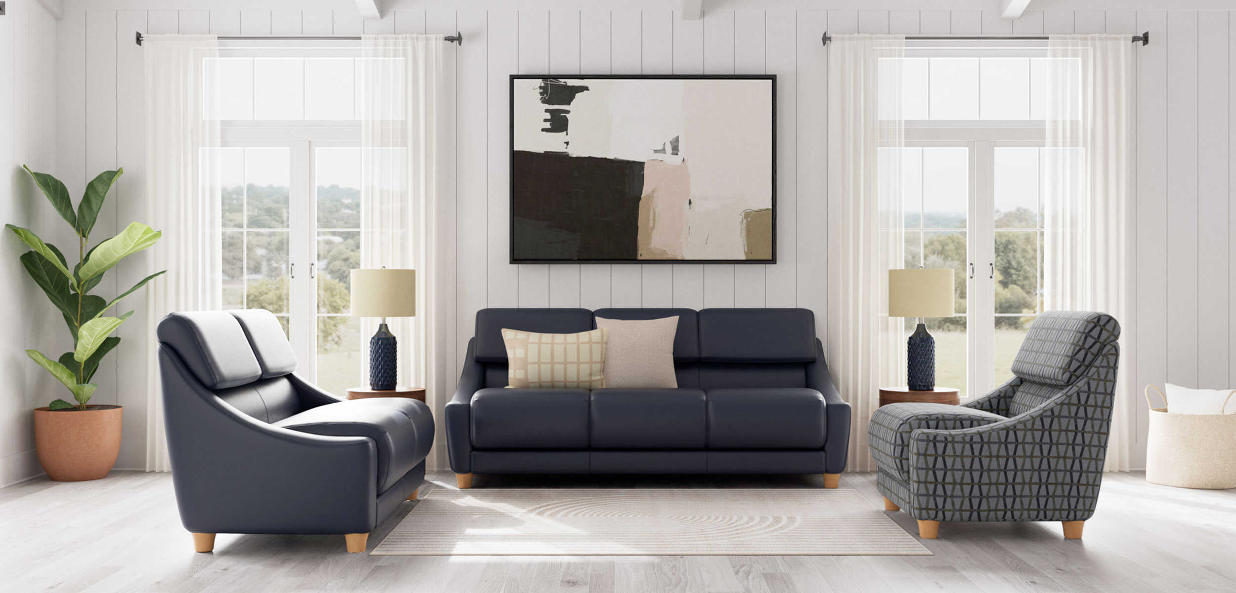 Living Room in Group Home Setting