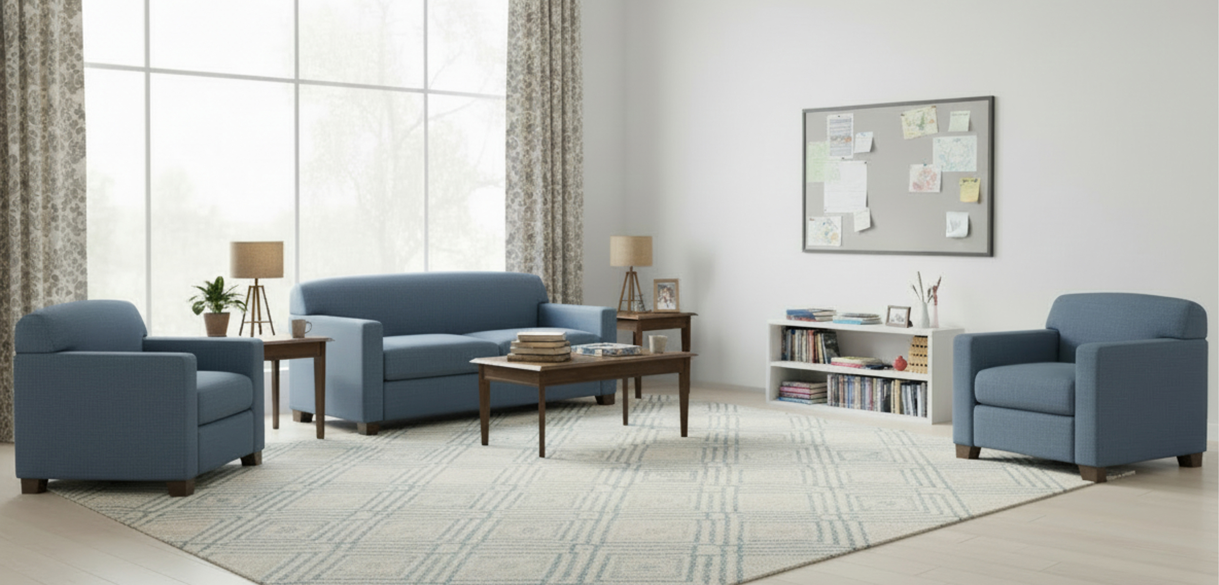 Living room furniture for supportive housing facilities with furniture from Butler Human Services