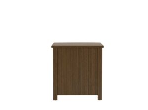 Nightstand with curved edges for added safety