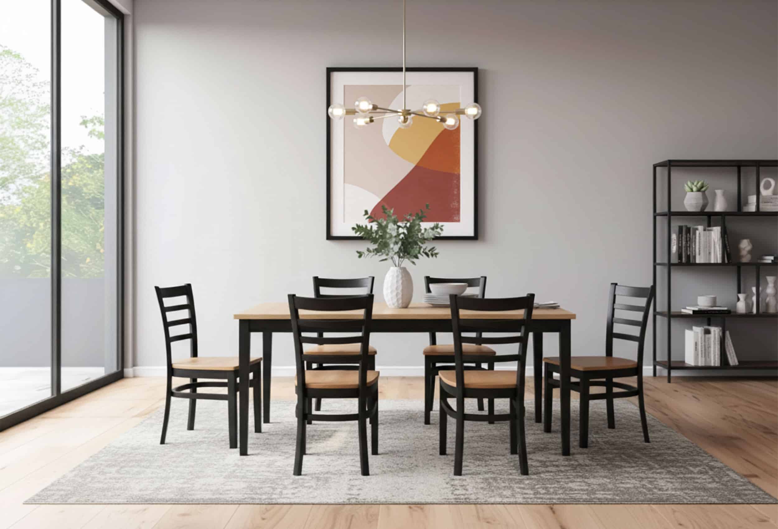 Dining chair and tables from Butler Human Services for