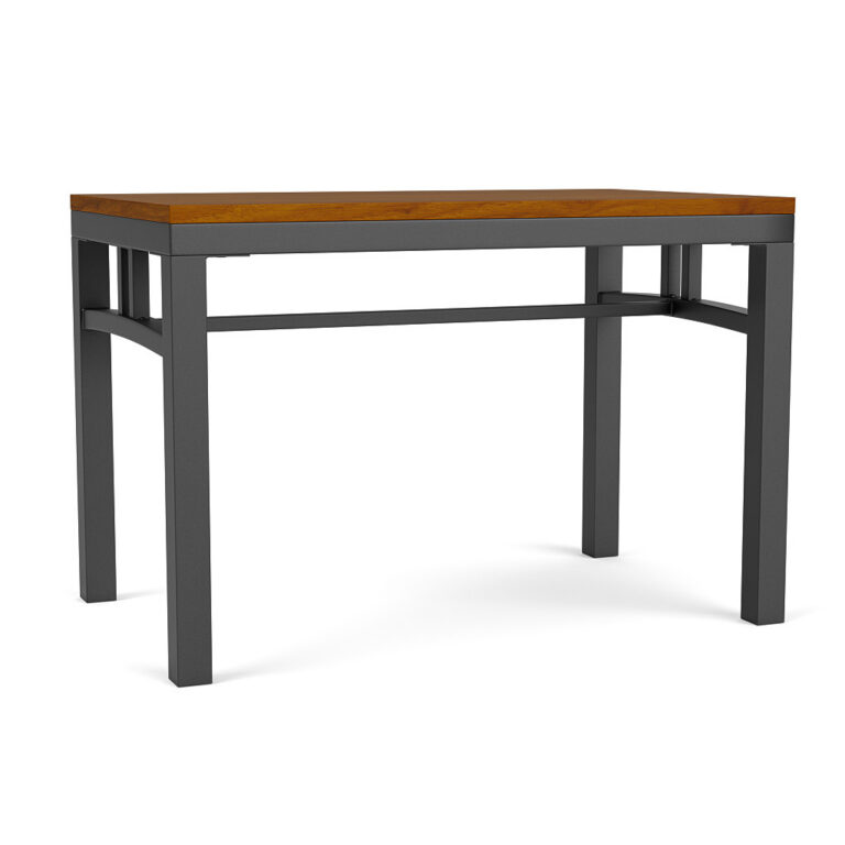 Rowan Coffee Table with Sienna finish and Black metal legs